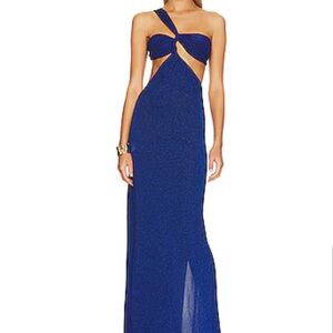 Baobab Collection Royal Blue One-Shoulder Dress